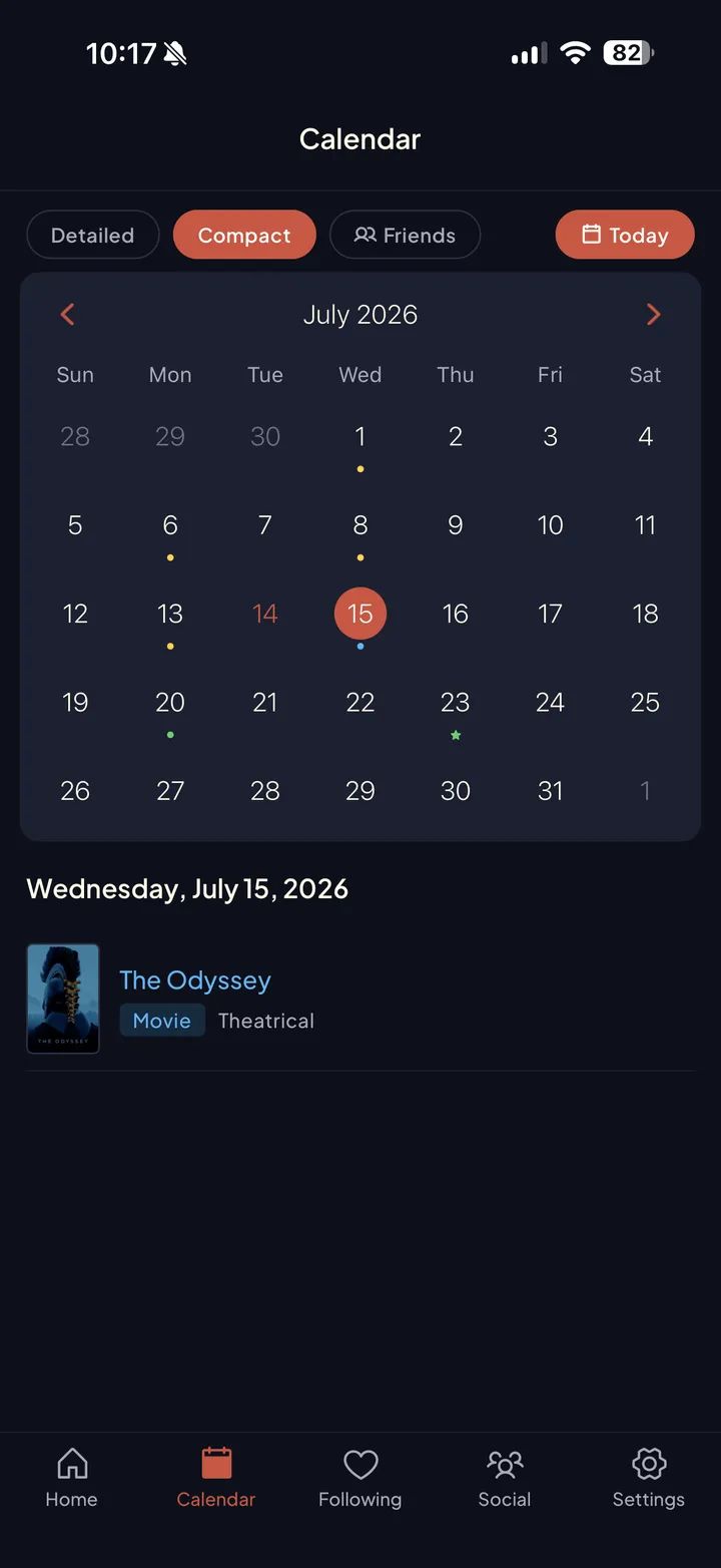 Droppd cross-media release calendar for the month